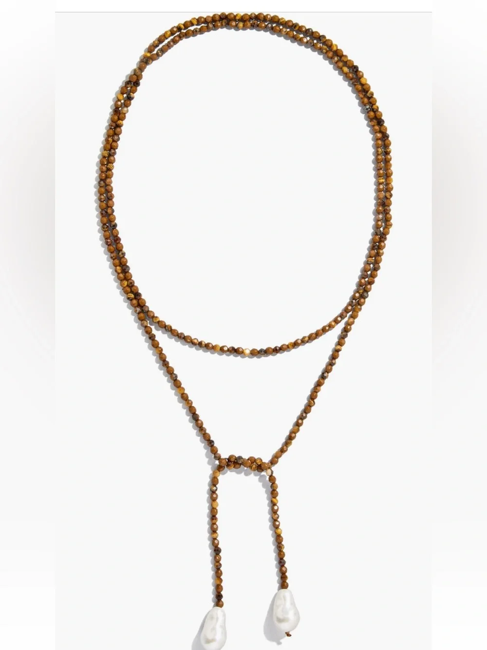NWOT BaubleBar wrap necklace with faux pearls